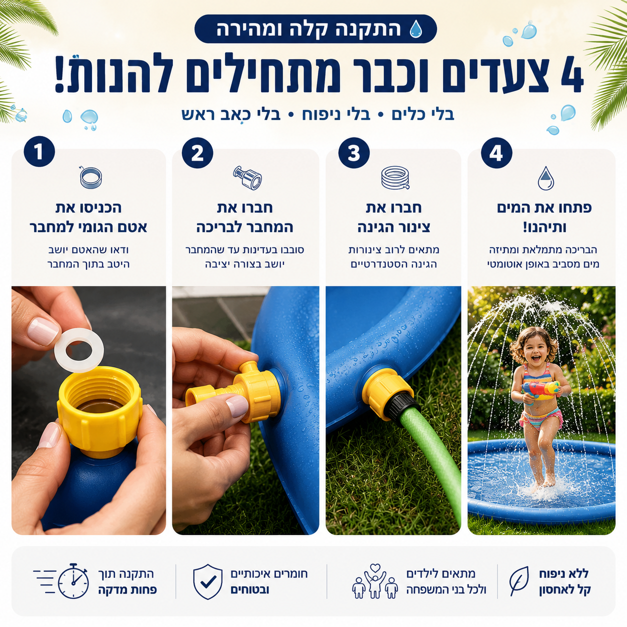 בריכת התזה לכלבים ולילדים | SplashPad™